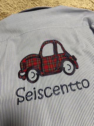 Camisa Seiscentto Rayas Azul y Blanco