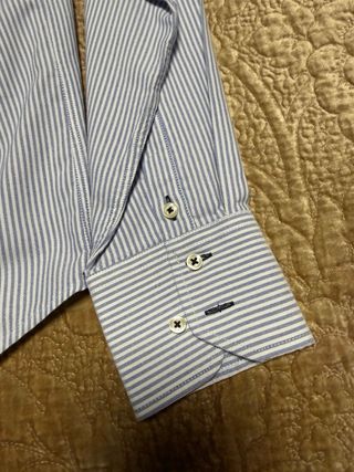 Camisa Seiscentto Rayas Azul y Blanco