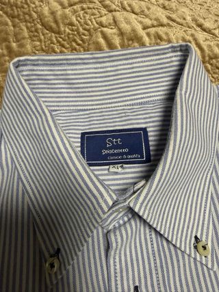 Camisa Seiscentto Rayas Azul y Blanco