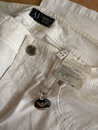 2 Pantalones Armani Jeans Azul y Blanco
