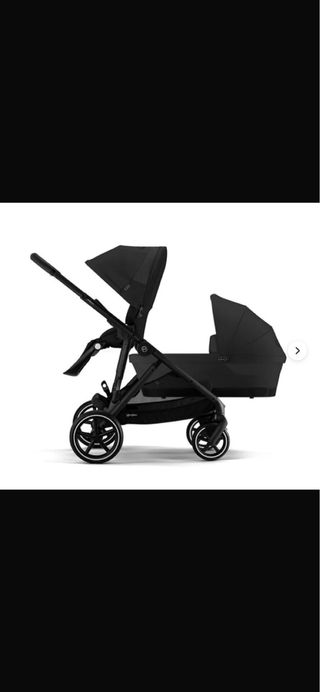 Carrito Gemelar Negro (1 mes uso)