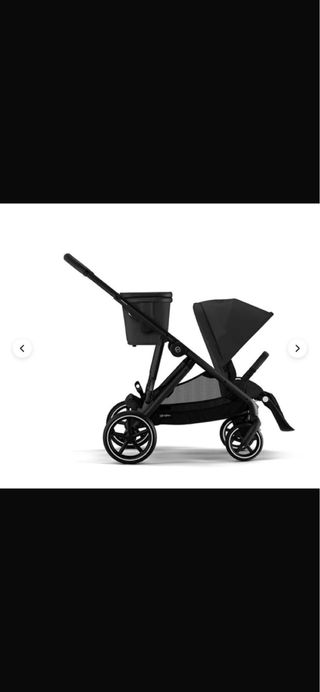 Carrito Gemelar Negro (1 mes uso)