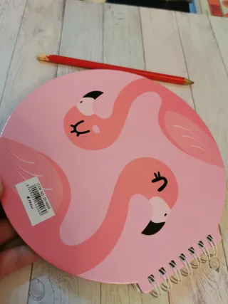Libreta redonda flamencos