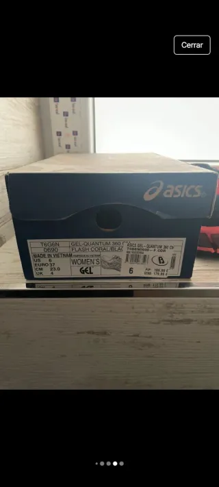 Zapatillas Asics Running Negras y Rojas