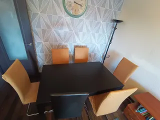 Mesa comedor extensible + 6 sillas