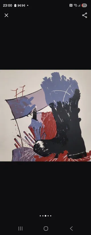 Obra Javier Puértolas Bota nº1 Firmada