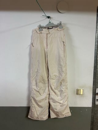 Pantalones de esquí color crema