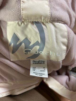 Pantalones de esquí color crema