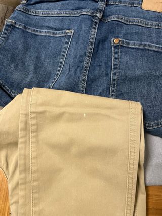 Lote 3 Pantalones: Vaqueros y Chino