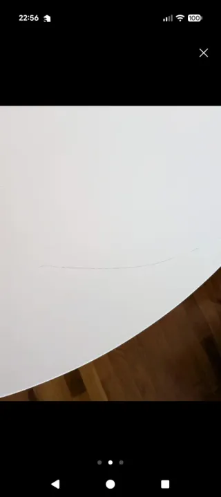 Mesa comedor redonda JEGIND Ø105 blanco/natural