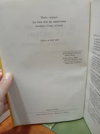 El libro de Oro de la cortesía.