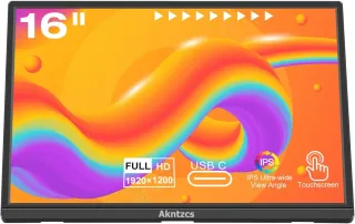 Monitor Portátil Táctil 16"