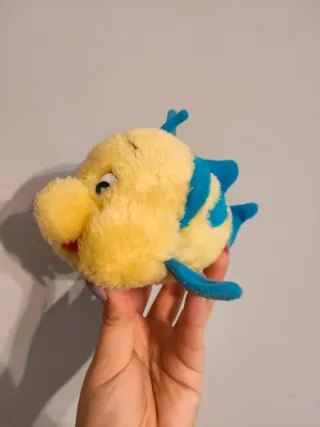 Peluche Disney Flounder giallo blu La Sirenetta