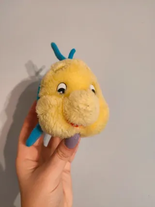 Peluche Disney Flounder giallo blu La Sirenetta