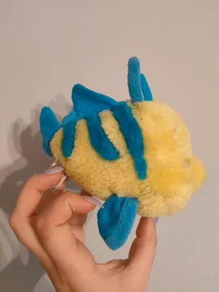 Peluche Disney Flounder giallo blu La Sirenetta