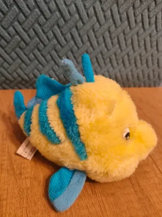 Peluche Disney Flounder giallo blu La Sirenetta
