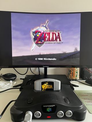 Consola Nintendo 64 con accesorios