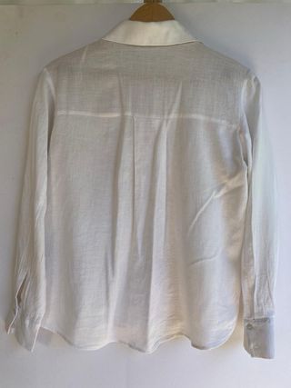 Blusa Zara Blanca Boho Bordada Talla M
