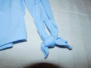 Blusa azul hombros descubiertos