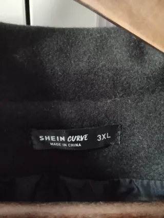 Abrigo Shein Gris Talla XXXL