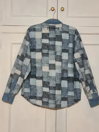 Camisa Desigual Patchwork Denim cuadros Hombre L