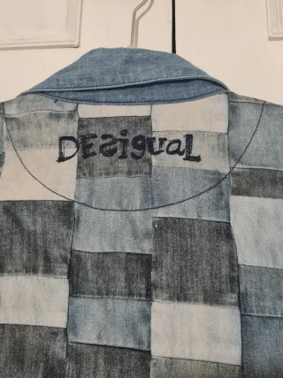 Camisa Desigual Patchwork Denim cuadros Hombre L
