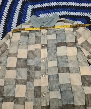 Camisa Desigual Patchwork Denim cuadros Hombre L