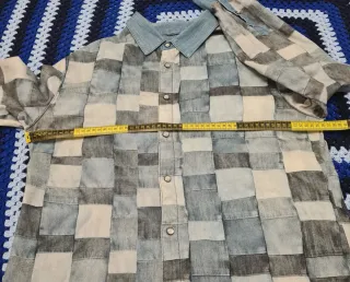 Camisa Desigual Patchwork Denim cuadros Hombre L