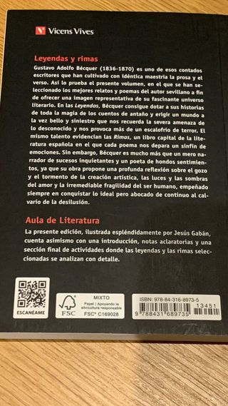 Leyendas y rimas / Legends and Rhymes (Literatu...