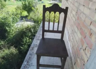 6 Sillas de Madera Marrón