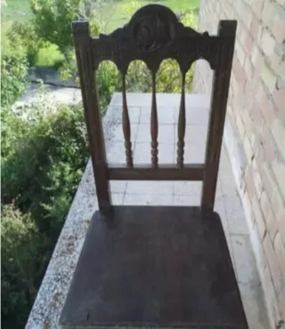 6 Sillas de Madera Marrón