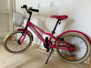 Bicicleta niña rosa con cambios