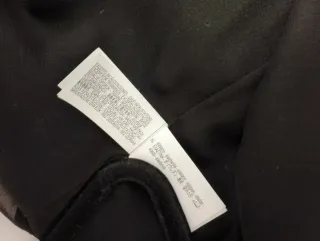 Top Zara Halter Asimétrico Negro Lentejuelas