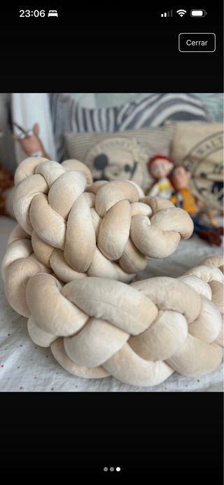 Protector cuna/cama trenzado