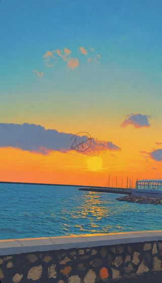 Cuadro Almería Paseo Marítimo Piedra