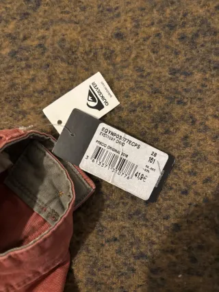 Pantalón chino Quiksilver color coral