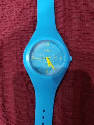 Reloj Azul y Amarillo Mujer