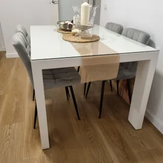 Mesa de comedor madera 100% extensible