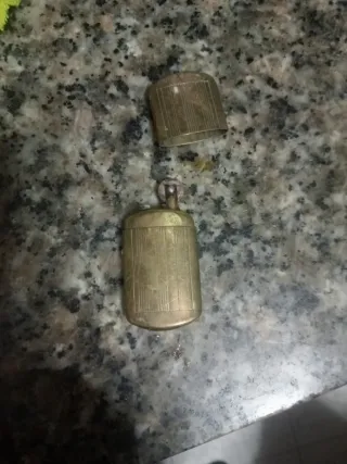 Mechero antiguo bronce chispa