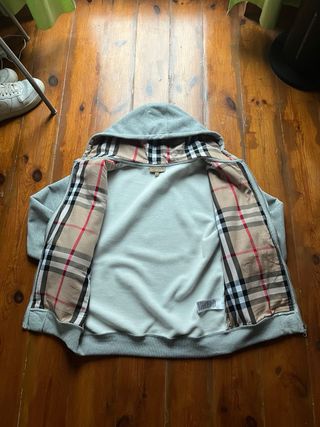 Felpa Burberry Grigia Zip