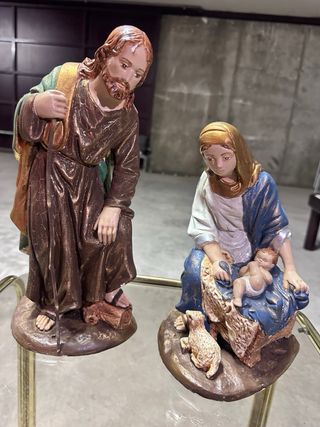 Figuras Belén Grandes Pintadas a Mano