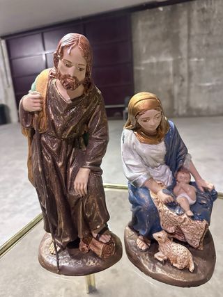 Figuras Belén Grandes Pintadas a Mano