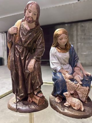 Figuras Belén Grandes Pintadas a Mano