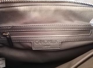 Borsa Camomilla Italia grigia con fiori