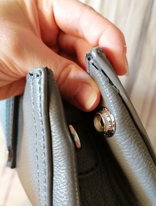 Borsa Camomilla Italia grigia con fiori