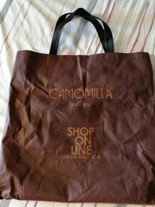 Borsa Camomilla Italia grigia con fiori