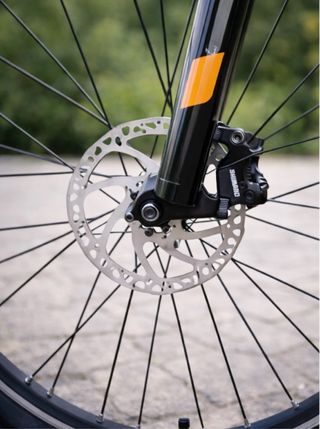 Bici Stucchi Negra y Naranja