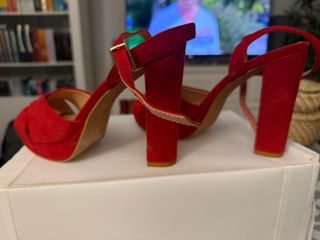 Sandalias Mary Paz Plataforma Rojas Talla 41