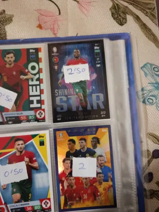 Cartas Fútbol Euro 2024 Originales