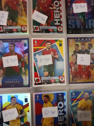 Cartas Fútbol Euro 2024 Originales